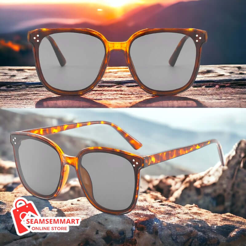 Rimless Square Sunglasses for Women