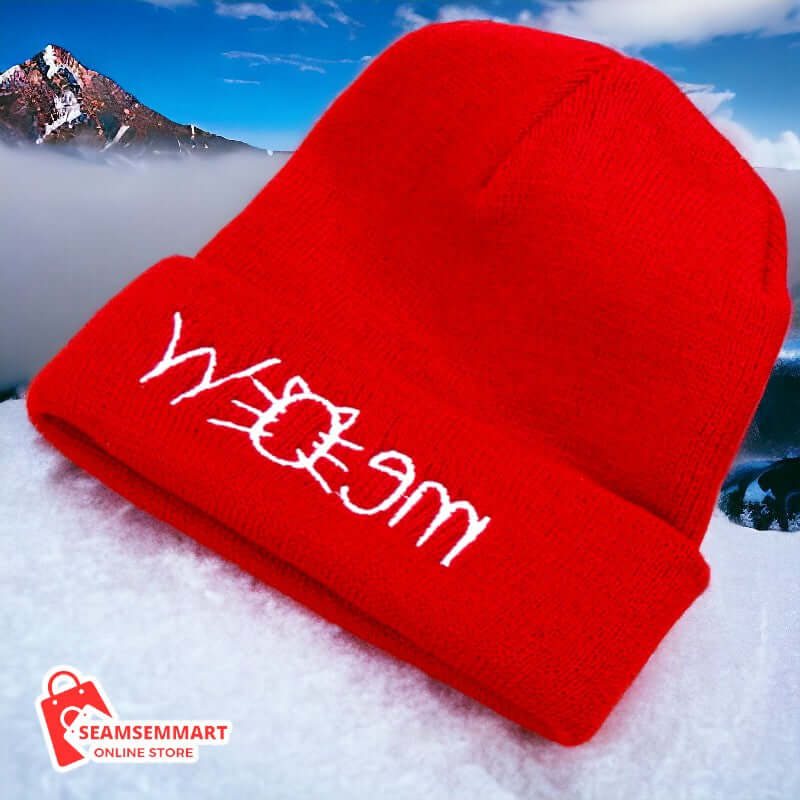Knitted Wool Beanie Hat for Men and Women