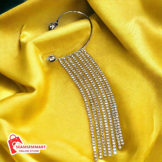 Fashionable And Simple Long Tassel Earrings