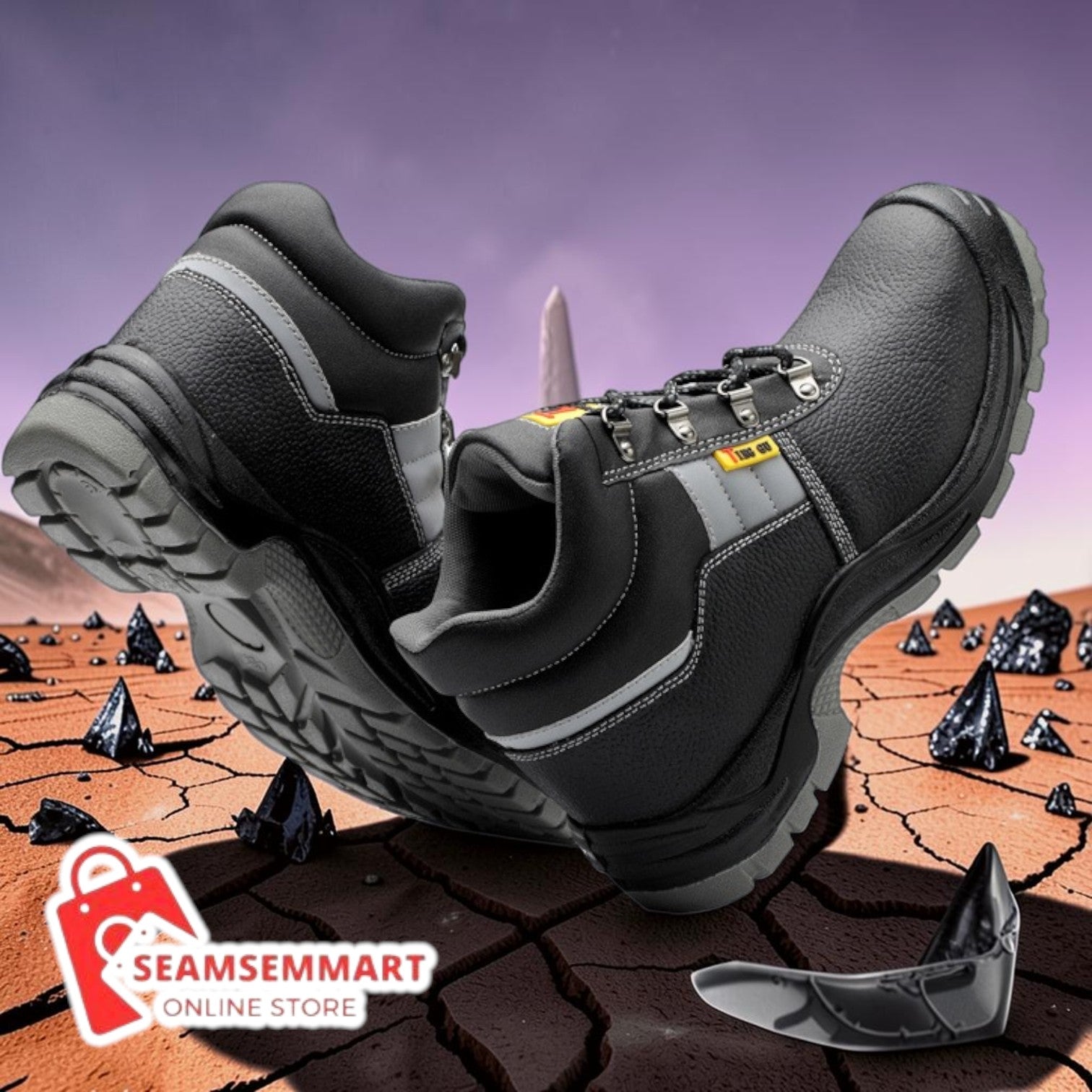 Men's Steel Toe Safety Shoes – Heavy Duty Work Sneakers