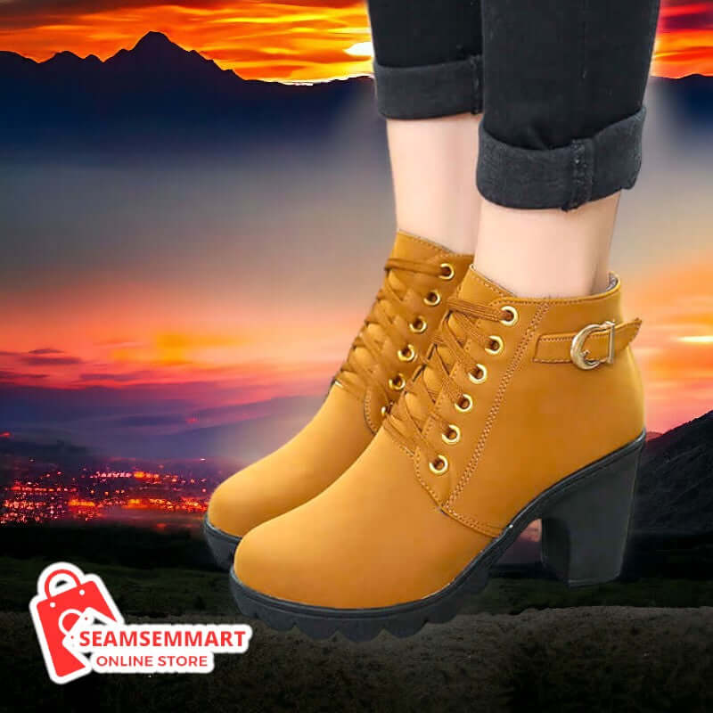 Chunky Heel Boots