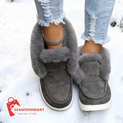 Women's Winter Snow Boots – Plush Fur Warm Ankle Boots