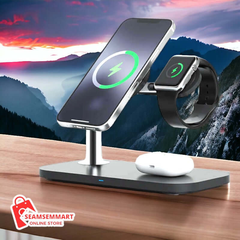Magnetic 3-in-1 Wireless Charger