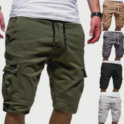 Men's Casual Jogger Cargo Shorts 