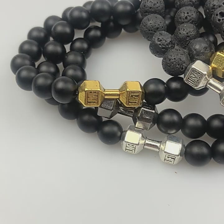 Natural Volcanic Stone Beads Bracelets