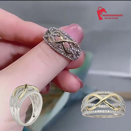 Tone Zirconia Bowknot Ring