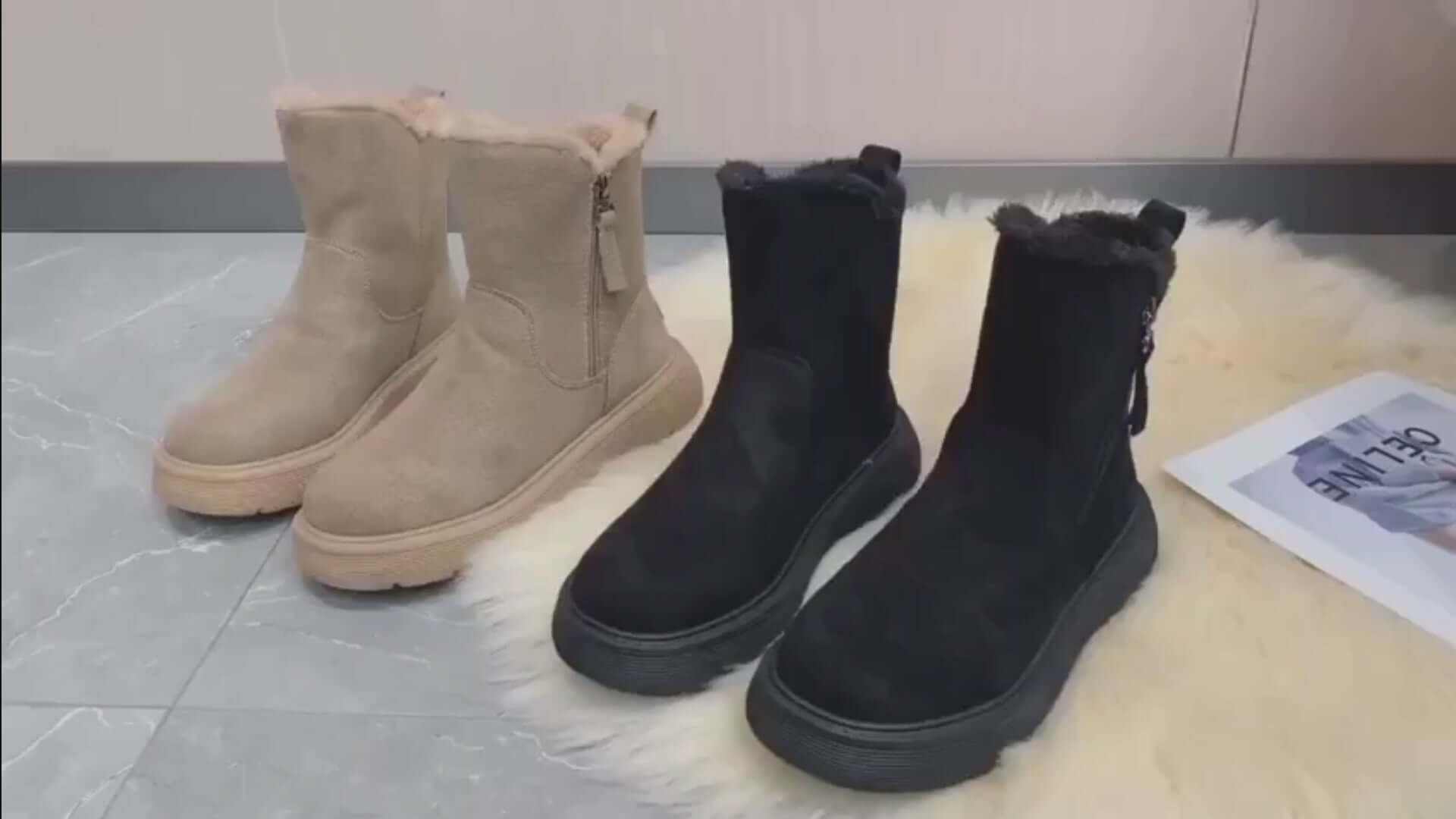 Thick Plush Women's Snow Boots